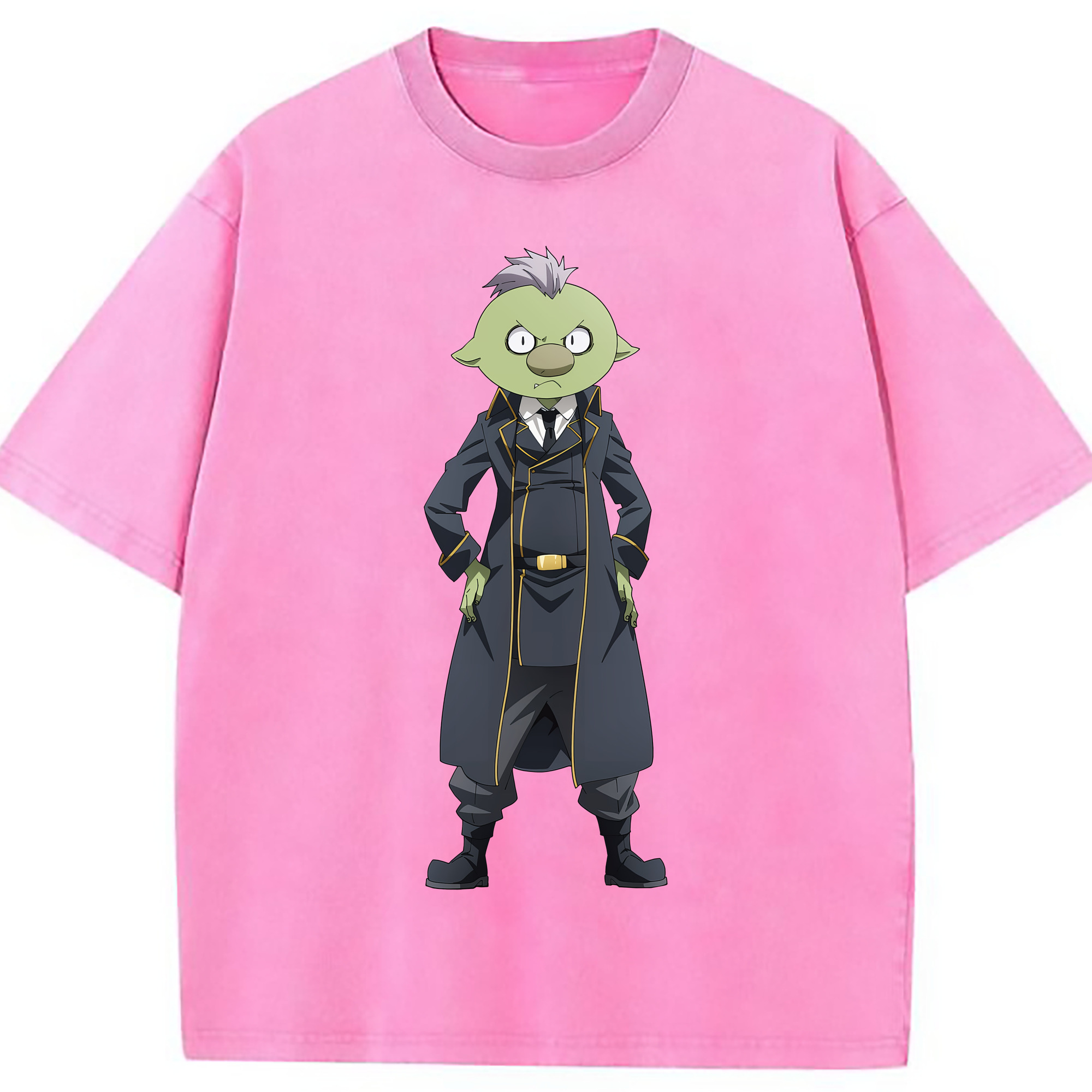 （画像用） 転スラ Regarding Reincarnated to Slime 綿100% ヴィンテージ風 半袖Tシャツ（フロントプリント）